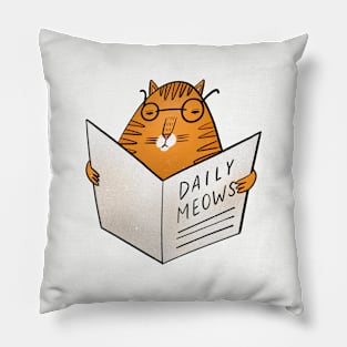 Daily meows Pillow