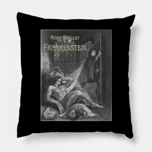 Frankenstein Mary Shelley Book Design Pillow