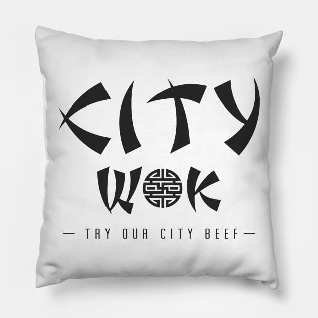 City Wok Pillow by Punksthetic