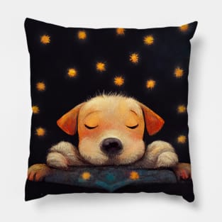 Dreaming Puppy Pillow