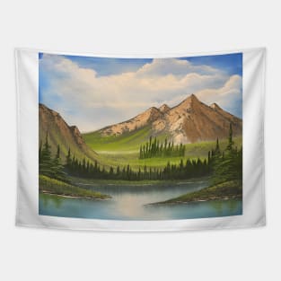 Mountain Ridge Lake Tapestry