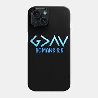 God Is Greater, Christian, Symbols, Christian, Blue Phone Case