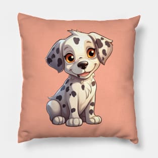 Cute Dalmatian Puppy Pillow