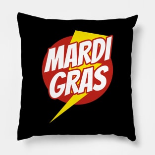 Mardi Gras Superhero Pillow