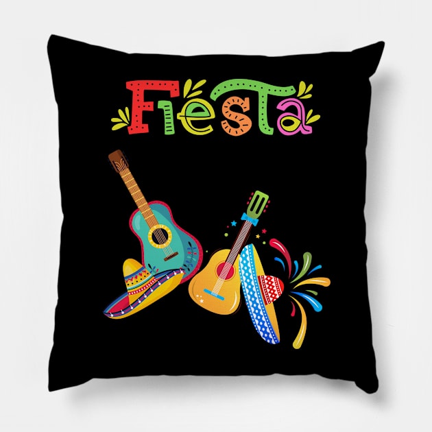 Fiesta Mexican Cinco de mayo 2023 Pillow by TibA