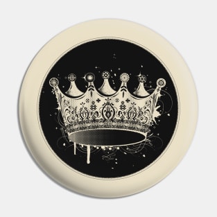 Crown in graffiti style Pin