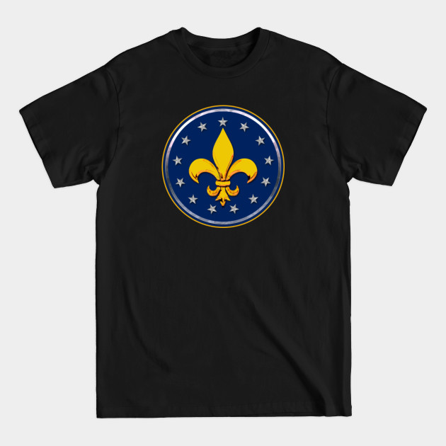 Discover Louisville Kentucky City Flag Roundel logo - Louisville - T-Shirt