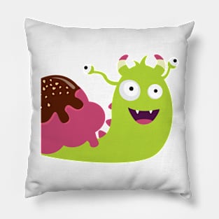 Monster Snail Ice Cream Pillow