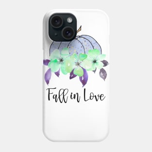 Fall in love purple pumpkin Phone Case