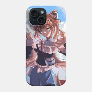 Cute cat anime girl Phone Case