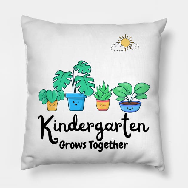 It's A Good Day To Teach Kindergarten Pillow by JustBeSatisfied