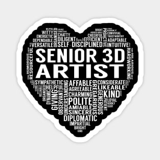 Senior 3D Artist Heart Magnet