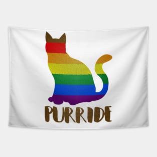 'Purride Rainbow Cat' Adorable Rainbows Gift Tapestry