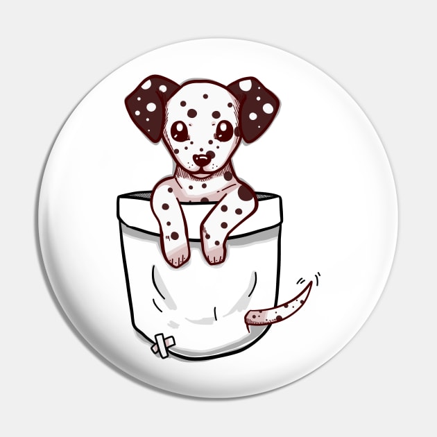 Pocket Cute Dalmation Pin by TechraPockets