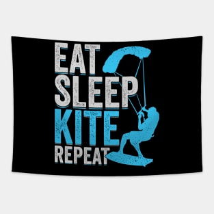 Eat Sleep Kite Repeat Kitesurfing Kitesurfer Gift Tapestry