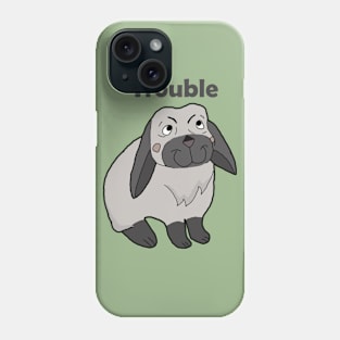 cute rabbit trouble Phone Case