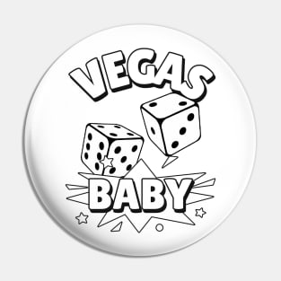 ROLL The Dice Vegas Vacation Pin