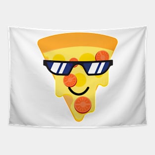 Slice of pizza with glasses Tapestry