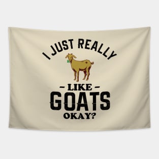 I Just Really Like Goats Tapestry