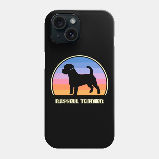 Russell Terrier Vintage Sunset Dog Phone Case by millersye