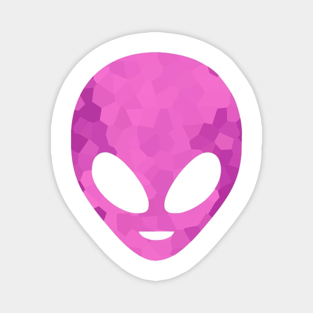 PURPLE Alien Head Magnet by SartorisArt1