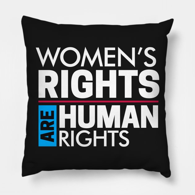 Women's Rights are Human Rights: Women's March Pillow by Boots