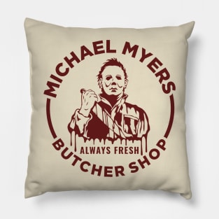 Michael Myers Butcher Shop Pillow