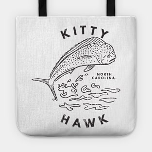 Kitty Hawk, NC Summertime Vacationing Mahi Mahi Big Head Fish Tote