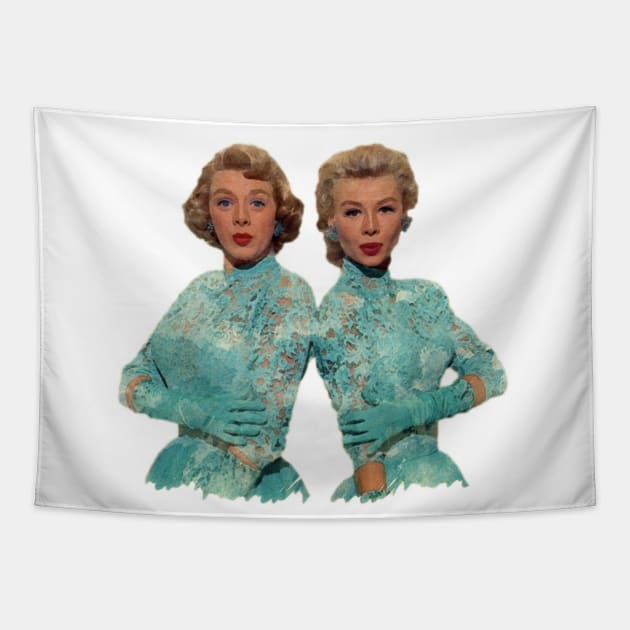 Two Different Faces... (Sisters) Tapestry by classicmovieart