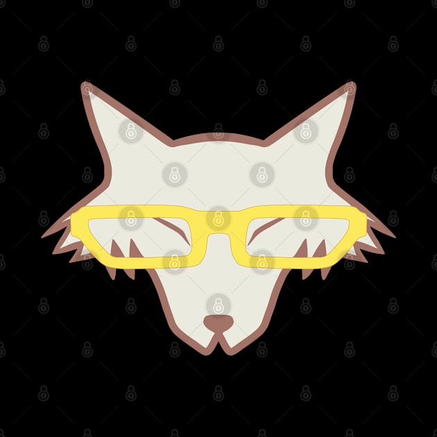 Wolf With Glasses by AislingKiera