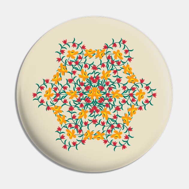 Sacred Geometry - Botanical Pin by The Point