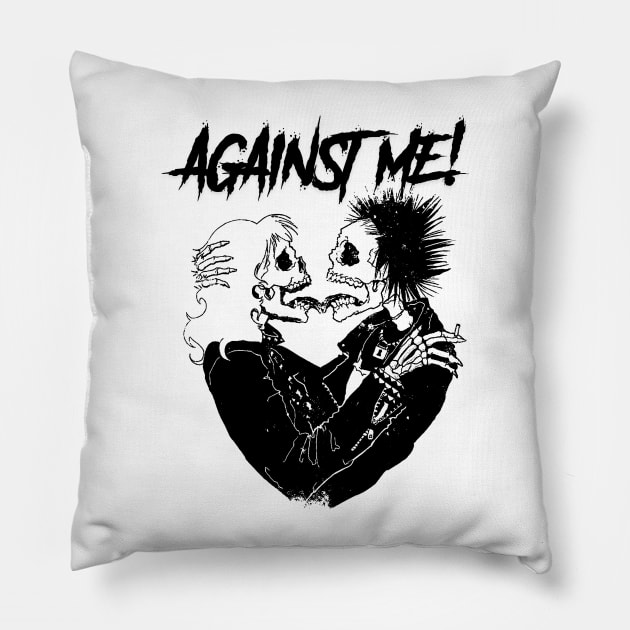 Against Me! Pillow by Yamalube olinya 