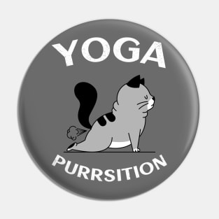 yoga cat Pin