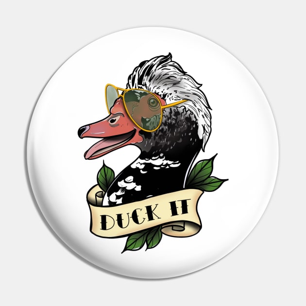 Duck it! Pin by Jurassic Ink