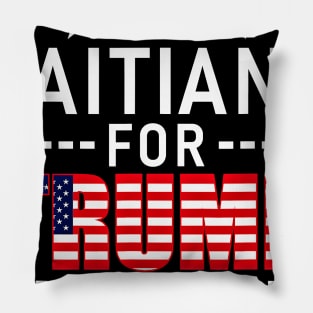 Haitians For Trump Conservative Haitian 2020 Pillow