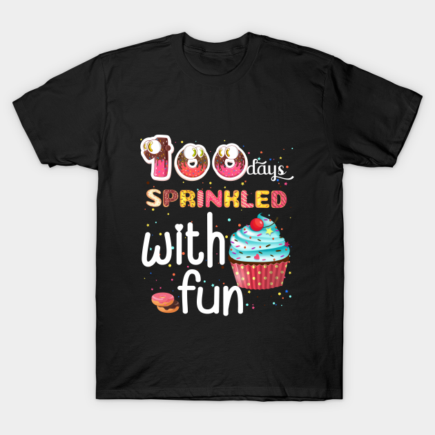 100 Days Sprinkled With Fun 100 Days School Shirt Teacher Kids ...
