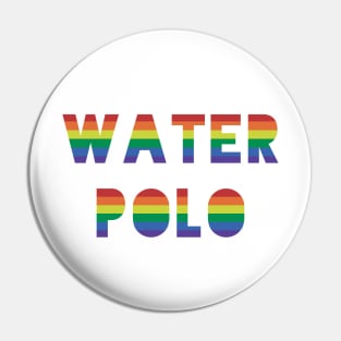 Water Polo Rainbow Pride Pin