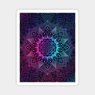 Purple blue mandala Magnet