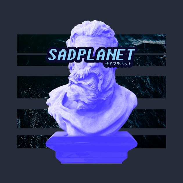 SadPlanetサドプラネット(Neptune海王星のスタンプStamp) by GrounBEEFtaxi