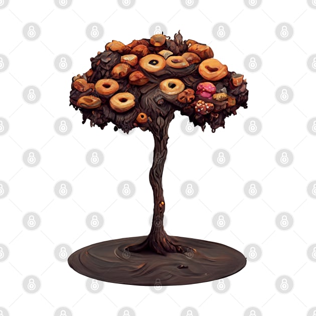 Donut Tree #3 by dozydonut by dozydonut