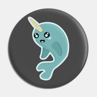 Kawaii Narwhal Pin