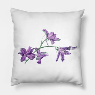 Delphinium Pillow