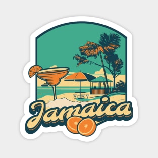 Jamaica Beach Holiday Magnet