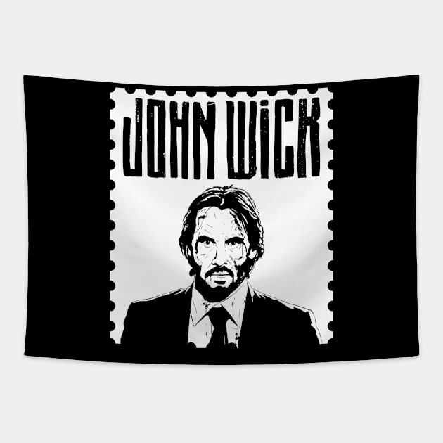 Jhon Wick Tapestry by Stamp