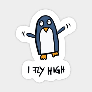 Flying penguin - I fly high Magnet
