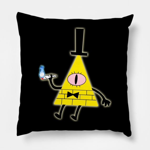 Blazing Bill Cipher Pillow by wyattd