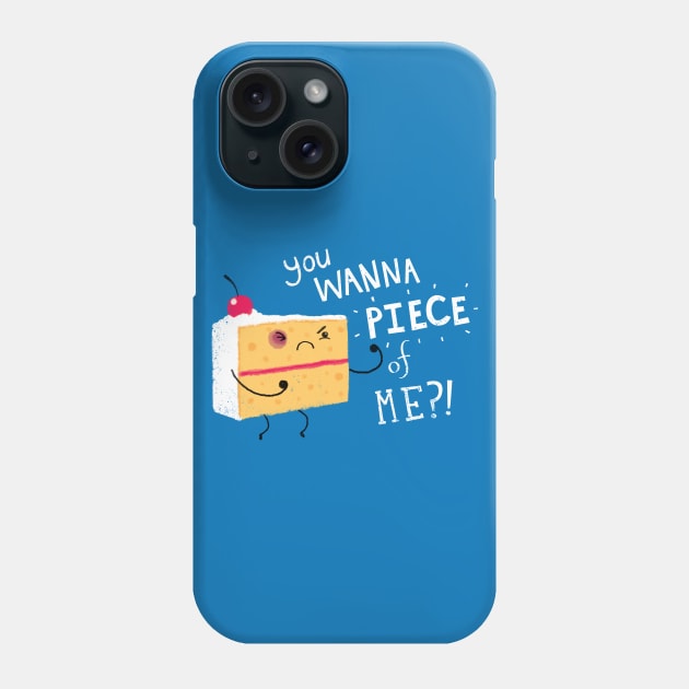 angry cake Phone Case by DinoMike