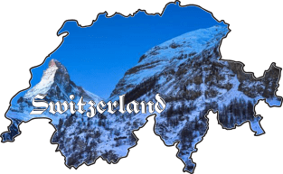 Switzerland Map Magnet