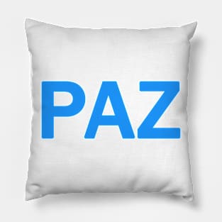 ZAP mirror / PAZ / peace in portuguese front and back double side print Pillow