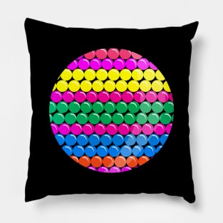 'Colorful Circle Shaped Dots' International Dot Day Pillow